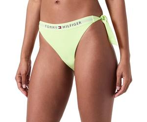 Tommy Hilfiger Women's Side Tie Cheeky Bikini Uw0uw04497 Side Tie, Green (Faded Lime), L