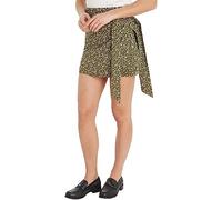 Tommy Hilfiger Women's Skirt Feather Print Mini, Multicolor (Feather Print/Putting Green), 36