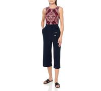 Tommy Hilfiger womens Sleeveless Paisley Print JumpsuitDress, Sky Captain Multi, 6