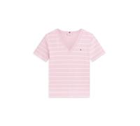 Tommy Hilfiger Women's Slim Cody V-Nk Ss Ww0Ww40584, Pink, XL