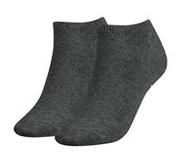 Tommy Hilfiger Women's Sneaker 2P Ankle Socks, Middle Grey Melange, Size 39