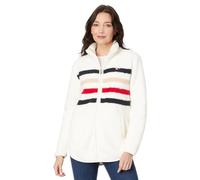 Tommy Hilfiger Women's Soft Sherpa Zip Jacket, Soft Ivory, L