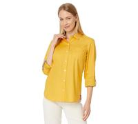 Tommy Hilfiger Women's Solid Roll Tab, Deep Maize, XS