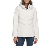 Tommy Hilfiger Women's Sporty Weather Resistant Jacket, White, XL