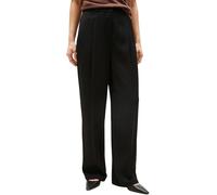 Tommy Hilfiger Women's Straight Cut Relaxed Fit Twill Trousers, Black (Black), 10