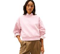 Tommy Hilfiger Women's Sweatshirt Corp Logo Relaxed Fit, Pink (Bonita Pink), S