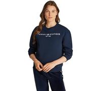 Tommy Hilfiger Women's Sweatshirt without Hood, Blue (Dark Night Navy), XL