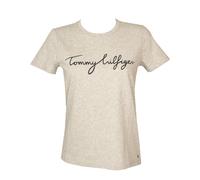 TOMMY HILFIGER women's T-shirt short sleeve round neck logo printed pure cotton