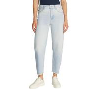 Tommy Hilfiger Women's Tapered Sky Mid Rise Jeans, White (Sky), 32W/25L
