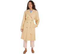 Tommy Hilfiger Women's TENCEL BLEND FLUID TRENCH Harvest Wheat 34