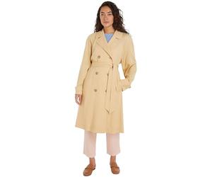 Tommy Hilfiger Women's TENCEL BLEND FLUID TRENCH Harvest Wheat 34