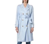 Tommy Hilfiger Women's Tencel Blend Fluid Trench Ww0ww41900 Woven Coats, Blue (Breezy Blue), 38