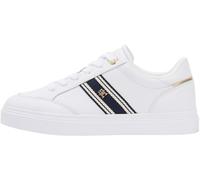 Tommy Hilfiger Women's Th Chic Cupsole Webbing FW0FW09354 Low Top, White (White), 3.5