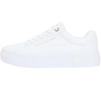 Tommy Hilfiger Women's Th Foxing Platform Canvas FW0FW09480 Low Top, White (White), 3.5