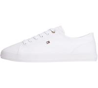 Tommy Hilfiger Women's Th Foxing Sneaker Canvas FW0FW09170 Low Top, White (White), 6.5