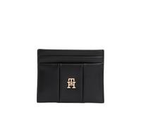 Tommy Hilfiger Women's TH ICON CC Holder Quilted AW0AW17745 Cardholder, Black (Black), One Size