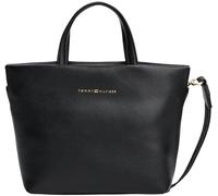 Tommy Hilfiger Women's TH LOGOTAPE MINI TOTE AW0AW17694 Tote, Black (Black), One Size