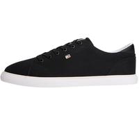 Tommy Hilfiger Women's Th Low Profile Vulc Canvas FW0FW09102 Low Top, Black (Black), 5