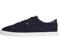 Tommy Hilfiger Women's Th Low Profile Vulc Canvas FW0FW09102 Low Top, Blue (Space Blue), 6