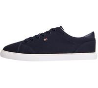 Tommy Hilfiger Women's Th Low Profile Vulc Canvas FW0FW09102 Low Top, Blue (Space Blue), 7