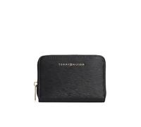 Tommy Hilfiger Women's Th Modern Compact Za AW0AW18487 Zip Around Wallet, Black (Black), One Size