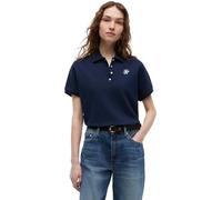 Tommy Hilfiger Women's Th Script Modern Ss Polo WW0WW49953 S/S Polo, Blue (Dark Night Navy), S