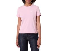 Tommy Hilfiger Women's TH Script REG C-NK SS TEE WW0WW47809 S/S T-Shirt, Pink (Bonita Pink), L