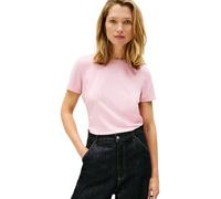 Tommy Hilfiger Women's TH Script REG C-NK SS TEE WW0WW47809 S/S T-Shirt, Pink (Bonita Pink), M