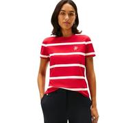 Tommy Hilfiger Women's TH Script REG C-NK SS TEE WW0WW47809 S/S T-Shirt, RED (Primary Red/Calico STP), S