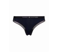 Lace-Trim Thong blue