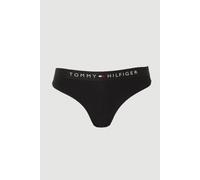 Tommy Hilfiger Women's Thong TH Original Black | Size: Large Tommy Hilfiger Black L