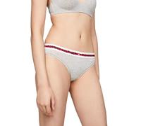 Tommy Hilfiger Women's Thong Uw0uw02458 Thongs, Grey (Mid Grey Heather), S