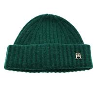 Tommy Hilfiger Women's Tommy Modern Fluffy Beanie Knitted Hat, Prep Green, OS