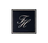 Tommy Hilfiger Women's TOMMY SCRIPT SILK SCARF AW0AW18223 Light Scarf, BLUE, One Size