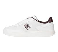 Tommy Hilfiger TH HERITAGE SNEAKER Womens Trainers White/Burgundy Velvet - UK 4