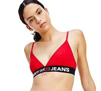 Tommy Jeans Unlined Triangle Bralette Red L Woman