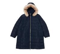 Tommy Hilfiger Women's Tyra Heritage Down Coat with Faux Fur, Blue (Desert Sky), 22
