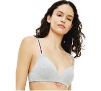 Tommy Hilfiger Womens UW0UW02413 Nature Tech Triangle Bra - Grey - Size 36B