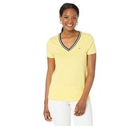 Tommy Hilfiger Women's V-Neck Tee, Iconic Snapdragon, L