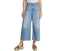 Tommy Hilfiger Women's Wide Leg Sia High Waist Cropped Jeans, Blue (Sia), 31W