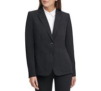 Tommy Hilfiger Women's Work Two Button Blazer Jackets, Black, 8