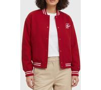 Tommy Hilfiger Wool Varsity Bomber Primary Red size 36 | Bomber Jackets Outlet | Women | Red 36