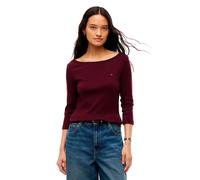 Tommy Hilfiger Ww0ww49928 3/4 Sleeve T-shirt Purple XS Woman