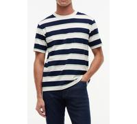 Tommy Hilfiger Yarn Dye Multistripe Ivory/carbon Navy/cut Grass Stripe size S | Basic T-Shirts Outlet | Men | White S