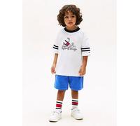 Tommy Hilfiger Younger Boys Take It Easy Short Sleeve T-Shirt And Short Set, Blue, Size Age: 3 Years Blue