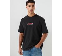 Tommy Jeans 90s Vintage LA T-Shirt, Black, Size M, Men Black