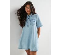 Tommy Jeans A-Line Denim Dress Ext, Blue, Size Xs, Women Blue