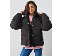 Tommy Jeans Alaska Down Hooded Puffer Coat - Black, Black, Size 3Xl, Women Black