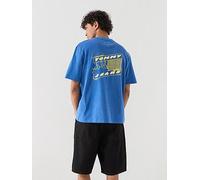 Tommy Jeans Back Graphic 90S Bubble Flag T-Shirt, Blue, Size M, Men Blue