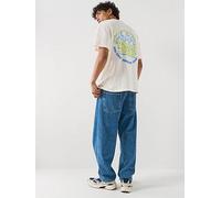 Tommy Jeans Back Graphic Relaxed Bubble Flame T-Shirt, White, Size S, Men White